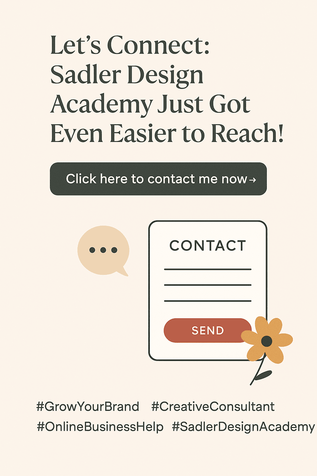 Let’s Connect! Sadler Design Academy Just Got Even Easier to Reach