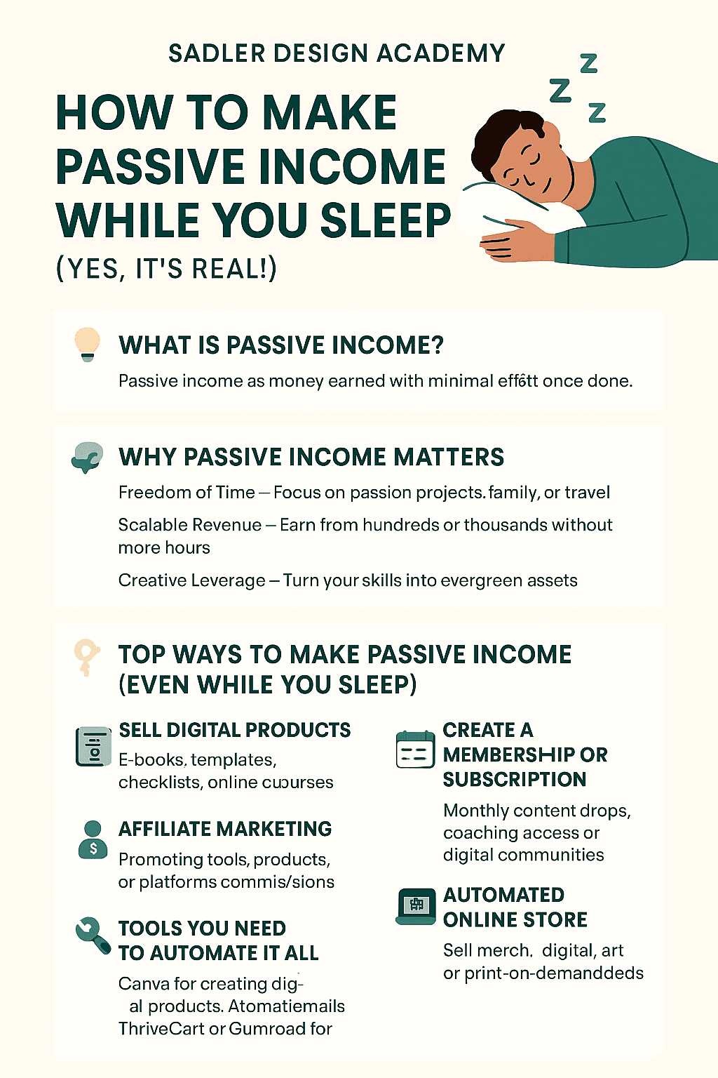 How to Make Passive Income While You Sleep (Yes, It’s Real!)